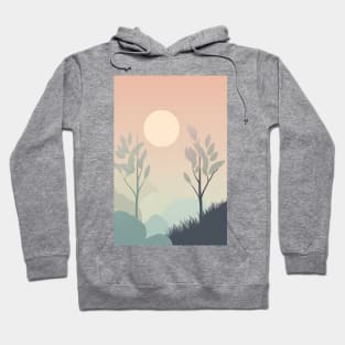 Grow Together Minimalist Garden Scenery Hoodie